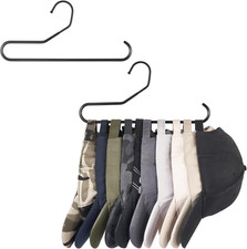 Organizador De Gorras Mkono 2 Piezas Soporte Metalico Para 20 Gorras Negro
