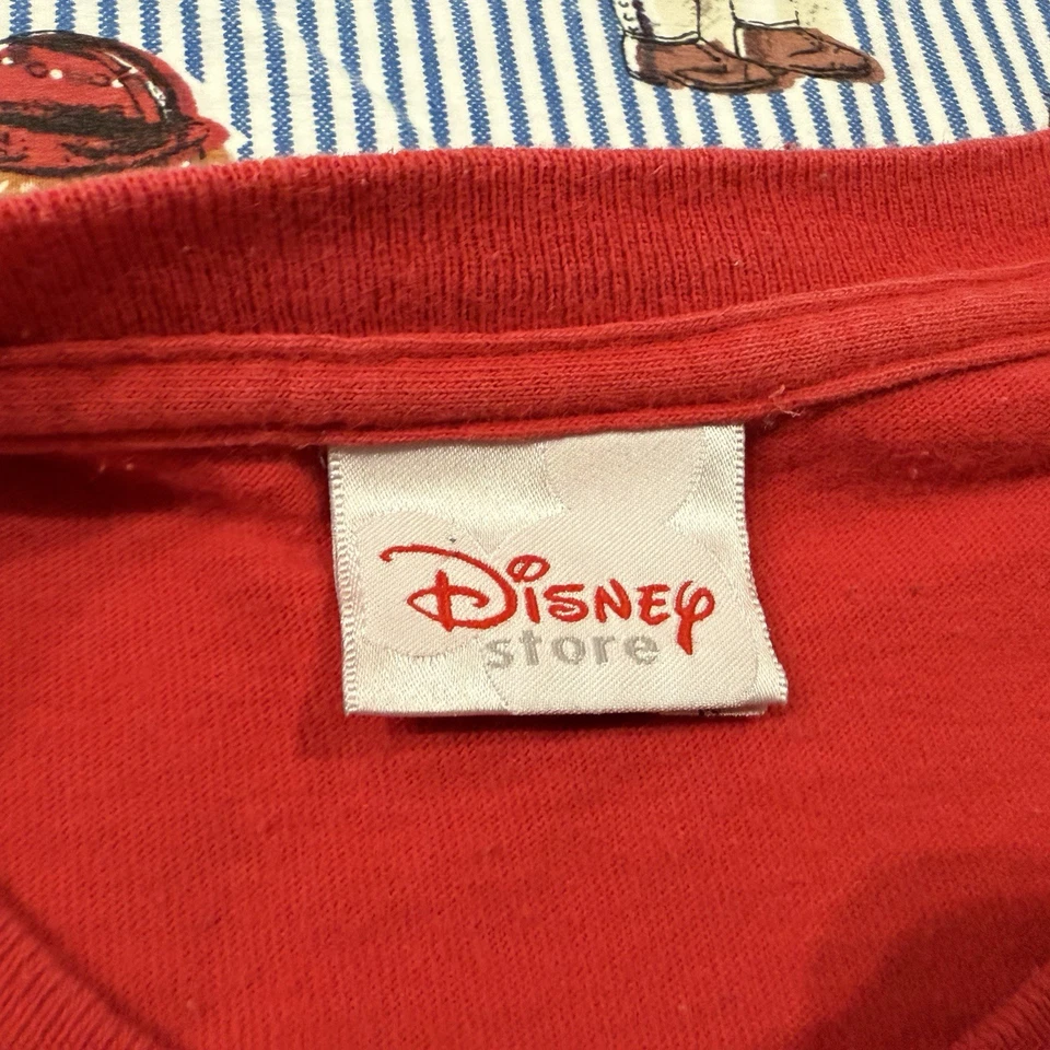 Винтажная праздничная красная футболка 90-х Disney Winnie The Pooh Christmas один размер - Изображение 3 из 4