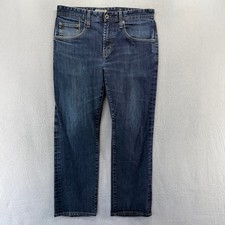 AG Adriano Goldschmied Jeans 34x34 FITS 32x27 Matchbox Slim Straight USA made