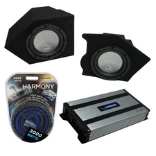 93-02 Chevy Camaro Coupe Rear Pocket Harmony A102 Dual 10" Sub Box & HA-A800.1