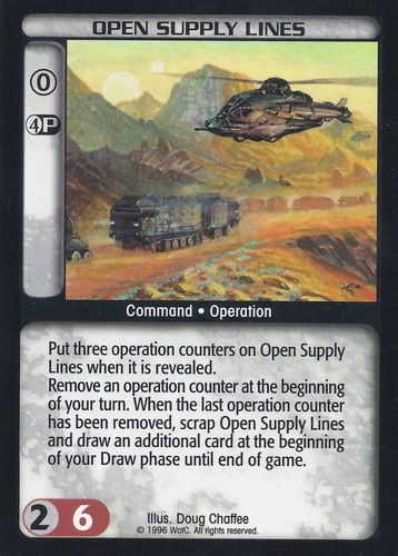 Open Supply Lines Lightly Played BT: Premiere Limited