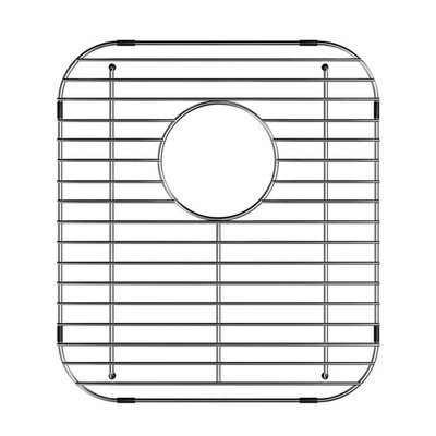 Sink Bottom Grid, 13.2 X 11.6, Rear Drain, 304 Stainless Steel, Universal
