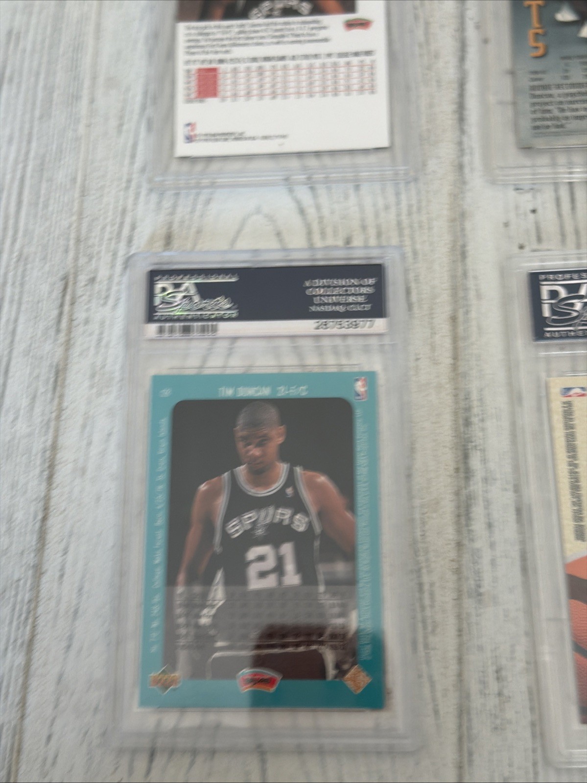 Tim Duncan PSA 10 Rookie Lot view 7