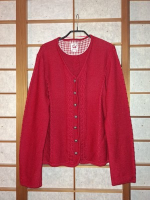 Spieth & Wensky Trachtenjacke - XXL - rot - Strickjacke