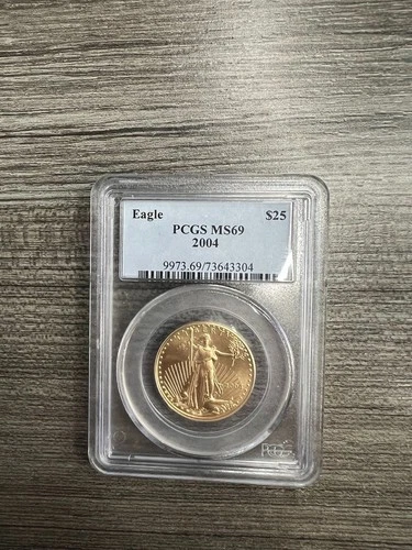 2004 US 1/2 oz Gold Eagle $25 PCGS MS69