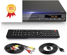 DVD Player, HDMI AV Output, All Region Free CD Players for TV, Black