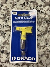 Graco RAC X LP SwitchTip 517 Spray Gun Tip Yellow Metal Plastic Low Pressure