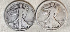 1917 1917 D Obverse Walking Liberty Half Dollars.  Free Shipping