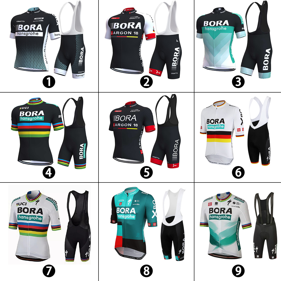 Set Maglia e Pantaloncini Ciclismo Uomo Pro Team