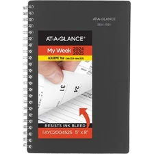 AT-A-GLANCE Planner 2024-2025 Academic, Weekly & Monthly, 5" x 8", Small, Mon...
