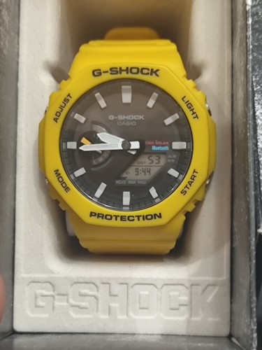Casio Solar Series Yellow Watch GA-B2100C-9AER G-Shock Bluetooth RRP £139.00