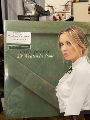 CARLY PEARCE 29: WRITTEN IN STONE DOUBLE LP ON TRANSLUCENT GREEN VNYL SEALED!