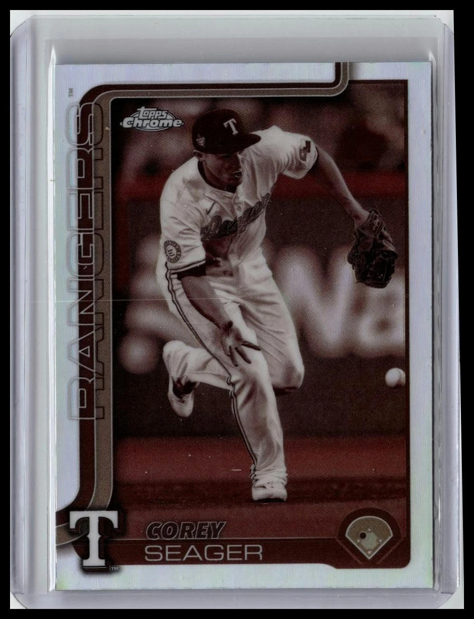 2025 Topps Chrome #24 Corey Seager Sepia