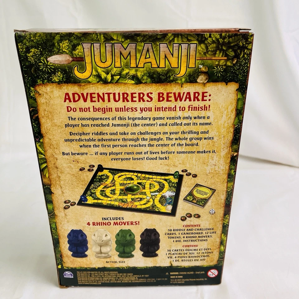 Jumanji Ready To Roll Board Game Box Still Sealed Travel Game Version - Image 3 of 4
