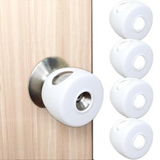 Child Proof Door Knob Covers, 4Pack Door Knob Safety Cover for Kids, Door Locks