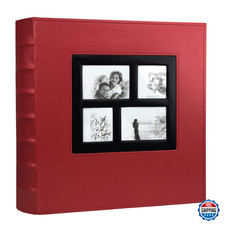 RECUTMS Black Leather Photo Album 4x6 Holds 500 Photos Wedding Family Baby Large