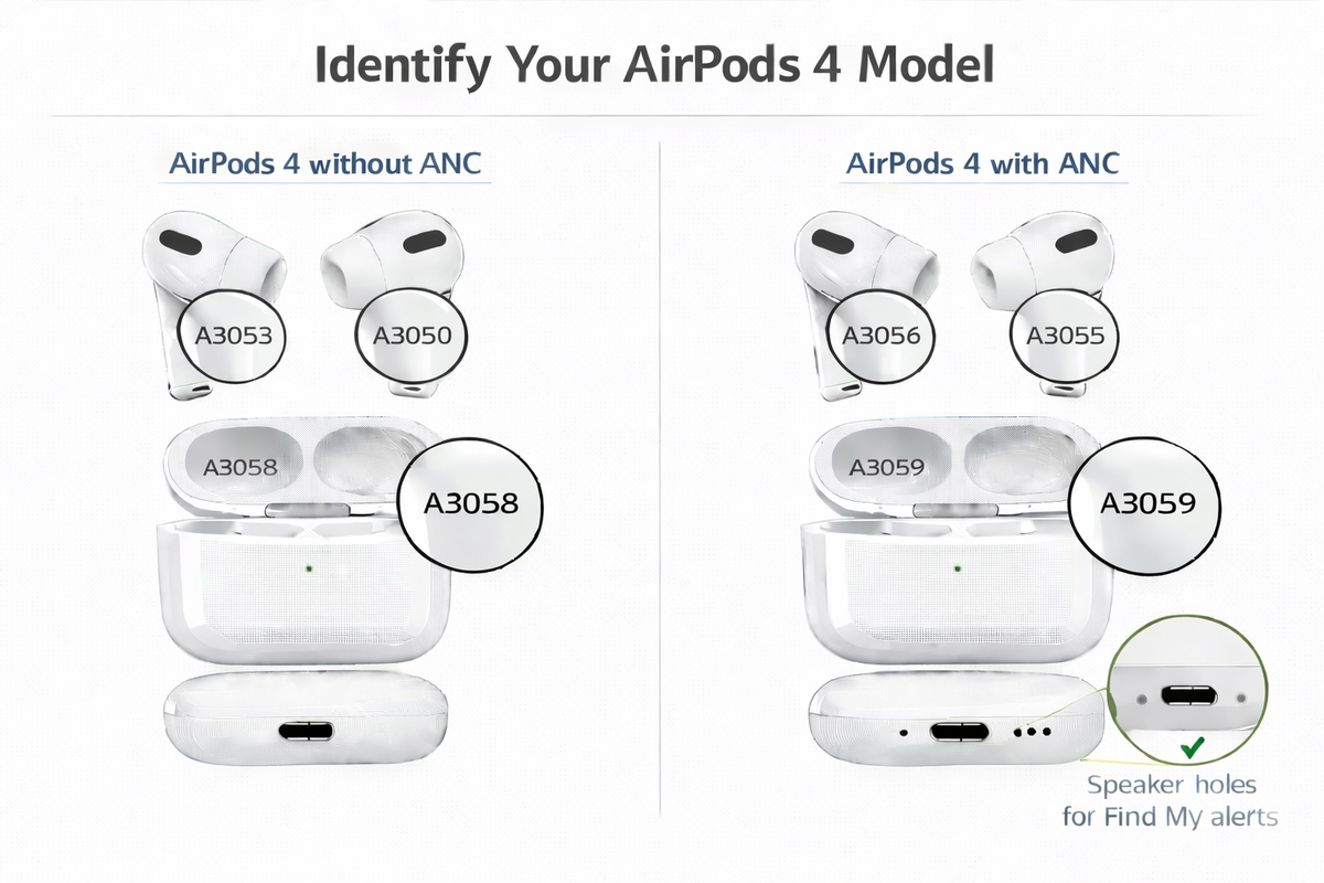 Apple AirPods 4 ANC LEFT Earbud A3056 with Active Noise