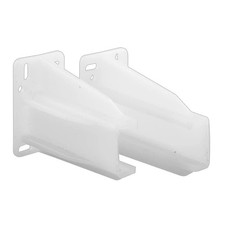 Prime-Line R 7227 Rear Drawer Track Back Plate   5/16 in. x 7/16 in., White