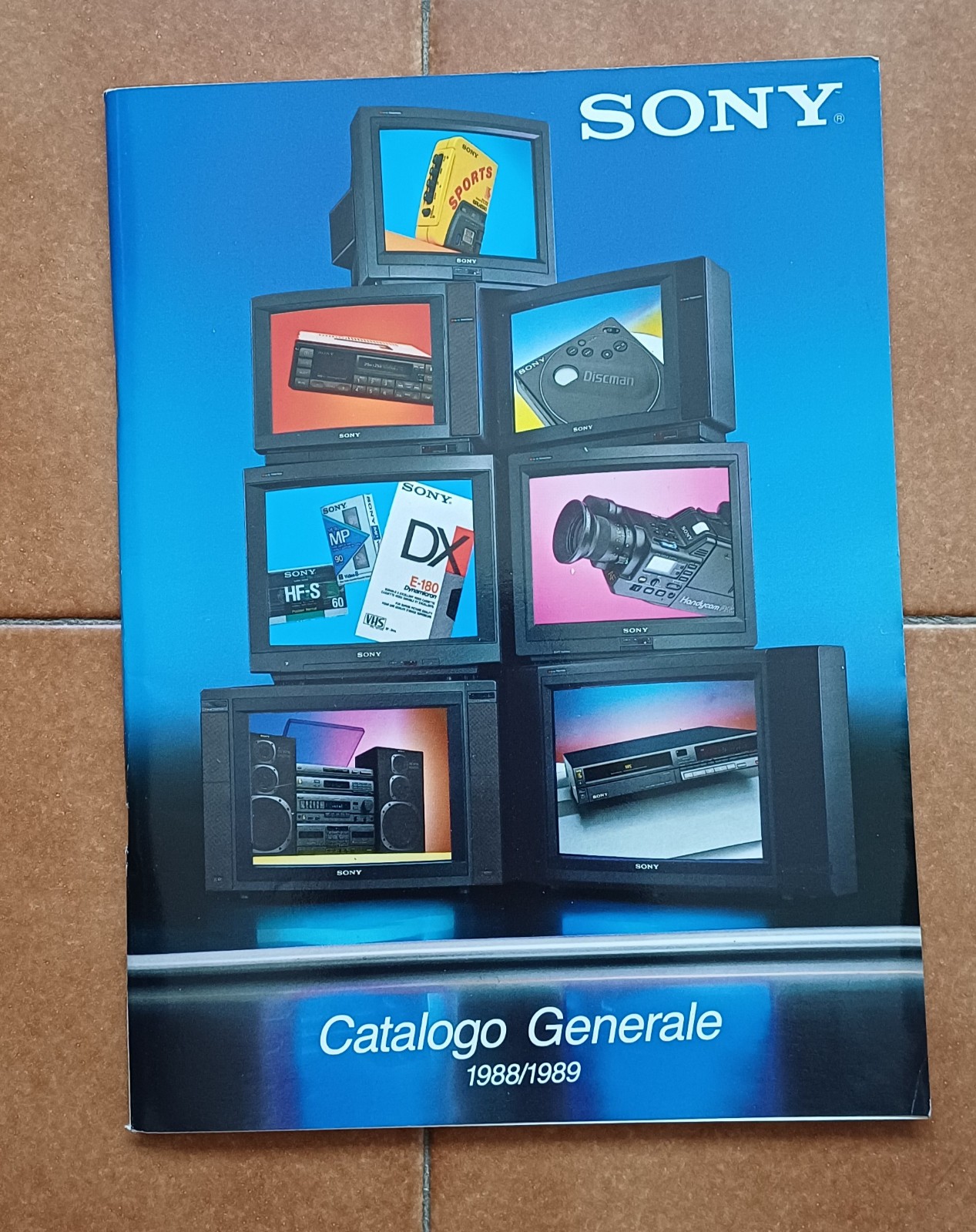 Sony Catalogo Generale ITA 1988/1989 Originale Vintage Walkman TV Stereo VHS