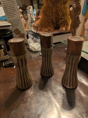 Candor Market Argon Candle Holder Set Of 3 Boho Minimalist Table Decor 