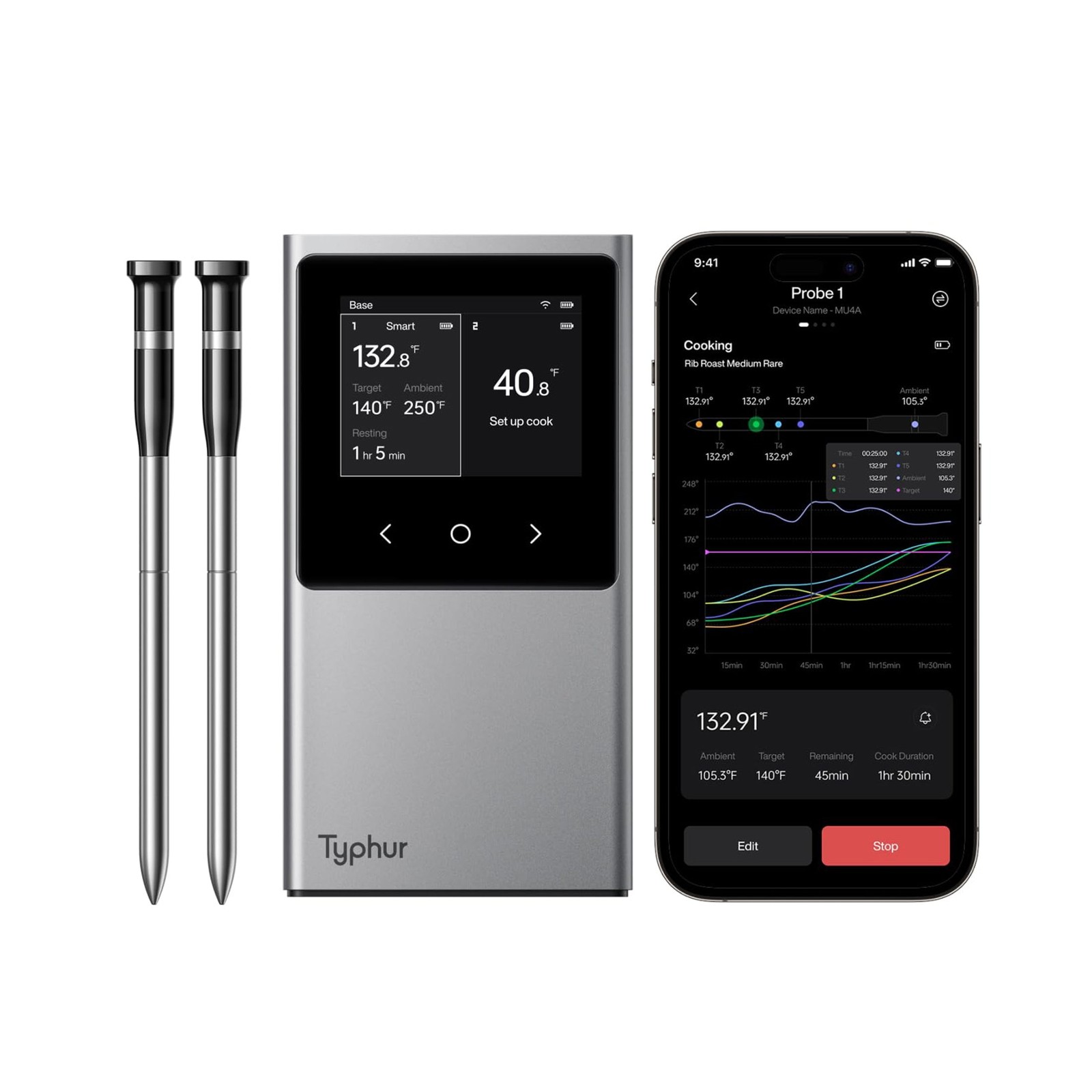 Typhur Sync Dual WT03 Smart Thermometer