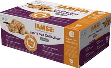 IAMS Adult Wet Cat Food Land & Sea in Gravy 72 x 85g Free And Fast Delivery UK 5.65 per kilo