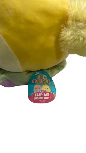Peluche SQUISHMALLOWS Flip-a-Mallow EDIE & AIMEE reversibile Pasqua 12" - Nuovo con etichette - Foto 2 di 3