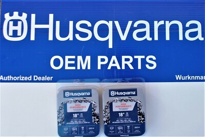 2 pack Genuine Husqvarna 531300439 18-Inch H30-72 (95VP) Pixel Chain .325 .050 