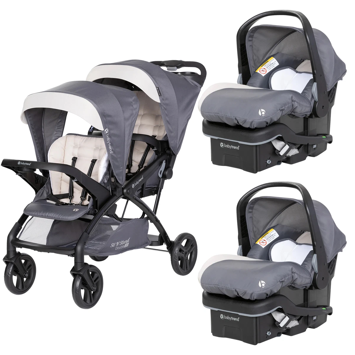 Baby trend sit and sales stand stroller car seat