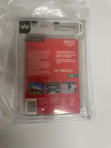 Legacy of the Wizard Nintendo NES WATA Graded 8.5 CIB MIB NOT VGA CGC VERY RARE! - Picture 2 of 2