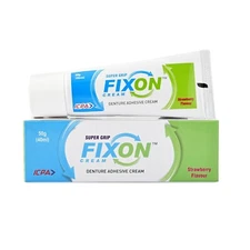 1x FIXON Cream 50g - super grip- denture adhesive Cream | Long Expiry ||