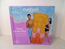 Funsicle 6 ft Cloud Escape Inflatable Water Lounge Mat - New Sealed