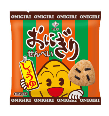 Japan Onigiri-Shaped Rice Crackers Masuya Onigiri Senbei 23g × 20 bags