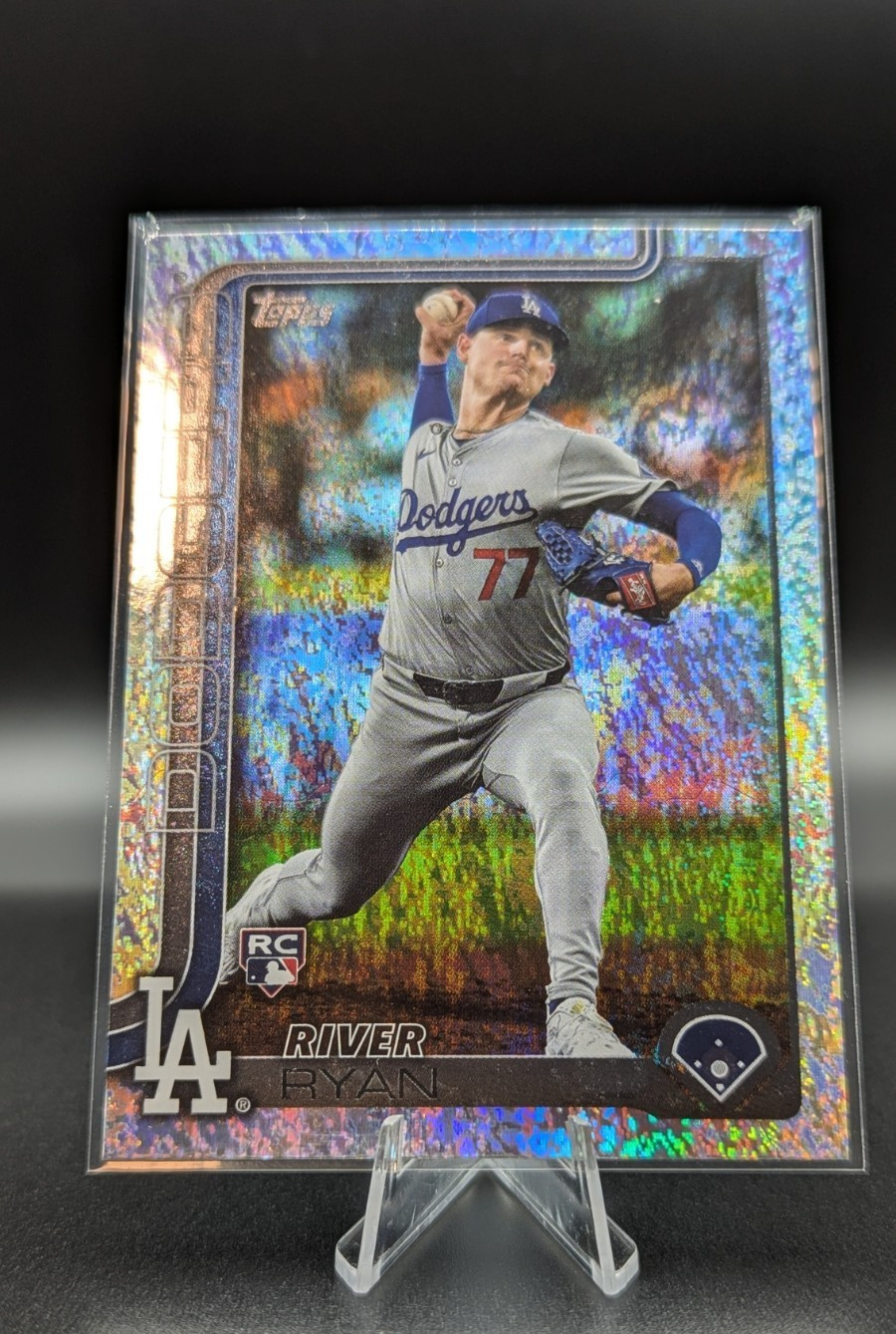 2025 Topps Series 1 River Ryan RC Sand Glitter Los Angeles Dodgers