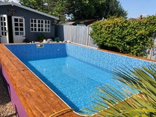SWIMMING POOL DIY SELF BUILD BLOCK & LINER POOL KIT 20 ft X 10 ft FLAT FLOOR