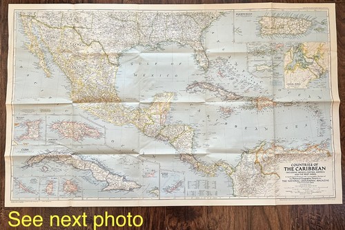 National Geographic Maps Inserts Posters 1930's 1940's 1950's 1960's PICK 1 MAP - Imagen 40 de 66
