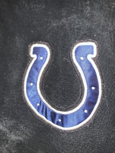 XL Mens Suede Colts Jacket, Vintage Distressed, Black Blue - Picture 3 of 7
