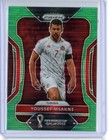 2022 Panini Prizm World Cup Breakaway Green /5 Youssef Msakni #198 Tunisia