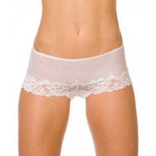 Camille Women's Boxer Shorts Sheer Mesh Lace Underwear Comfy Knickers 3 Pack Set