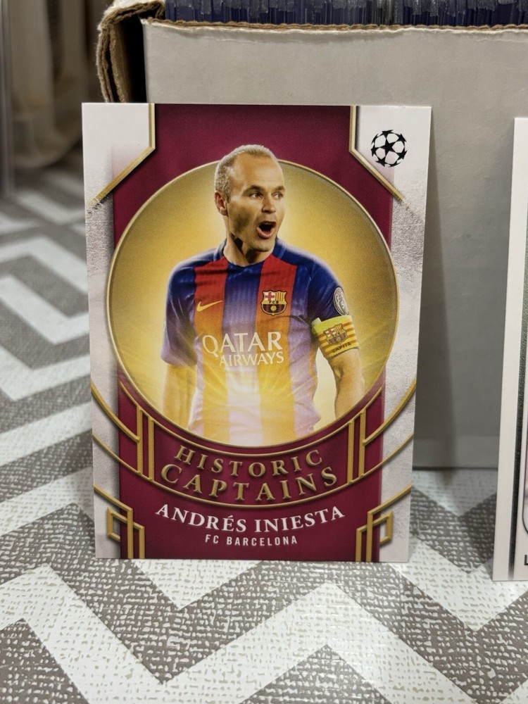 2024-25 Topps UEFA Historic Captains Andres Iniesta Barcelona HC-5 Soccer Card