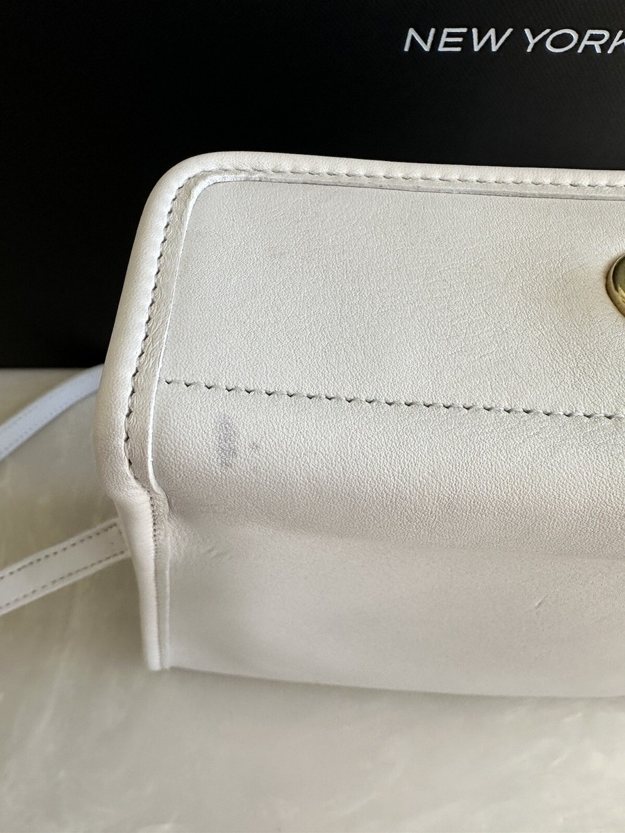 COACH VINTAGE WHITE GEOMETRIC TOP TURNLOCK MODIFIED SHOULDER