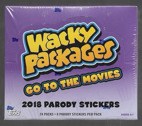 Topps Wacky Packages GO TO THE MOVIES 2018 Parody Stickers * Factory Sealed Box