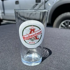 Vintage Budweiser Anheuser Busch Beer Glass 