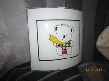 Lampe Leuchte für Kinderzimmer Bären-Leuchte Glas für die  Wand  Beleuchtung 