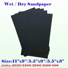 Wet/Dry Sanding Paper Sheet Silicon Carbide Waterproof Sandpaper 5.5x9 11x9 grit