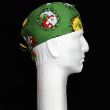 Christmas Santa and John Deere Theme Scrub Hat