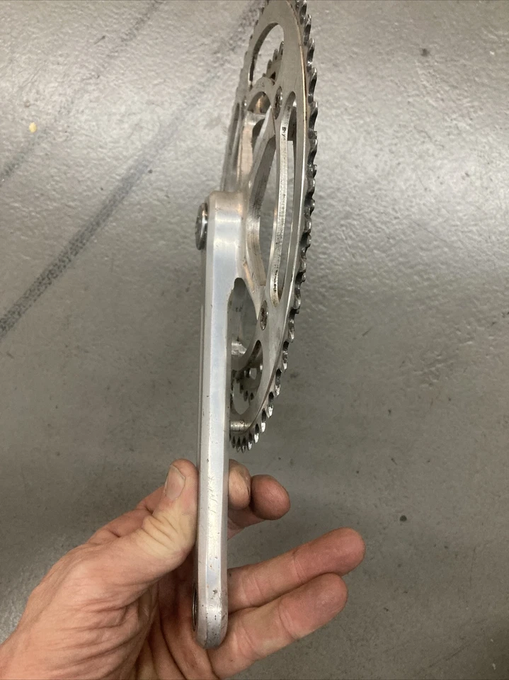 Vintage Campagnolo Strada manivela dupla direita estrada recorde super 172.5 lado direito - Imagem 3 de 4