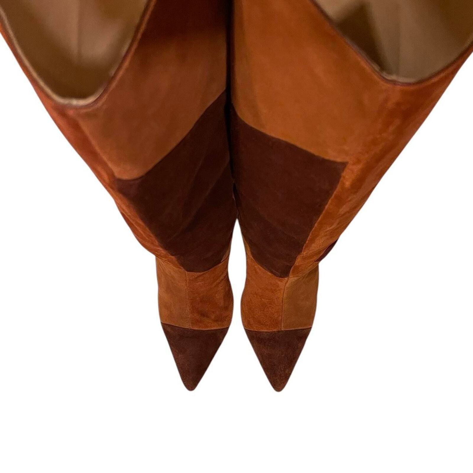 Ulla Johnson Jerri cowhide suede patchwork  knee … - image 6