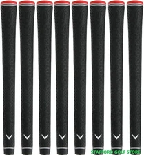 Callaway Diamond Universal Golf Grips Standard Core .580" Black/Red Set Of 8 Pcs