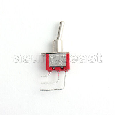 5 × Mini Right Angle Toggle Switch Switches SPDT 2 Position ON ON PCB Mounting